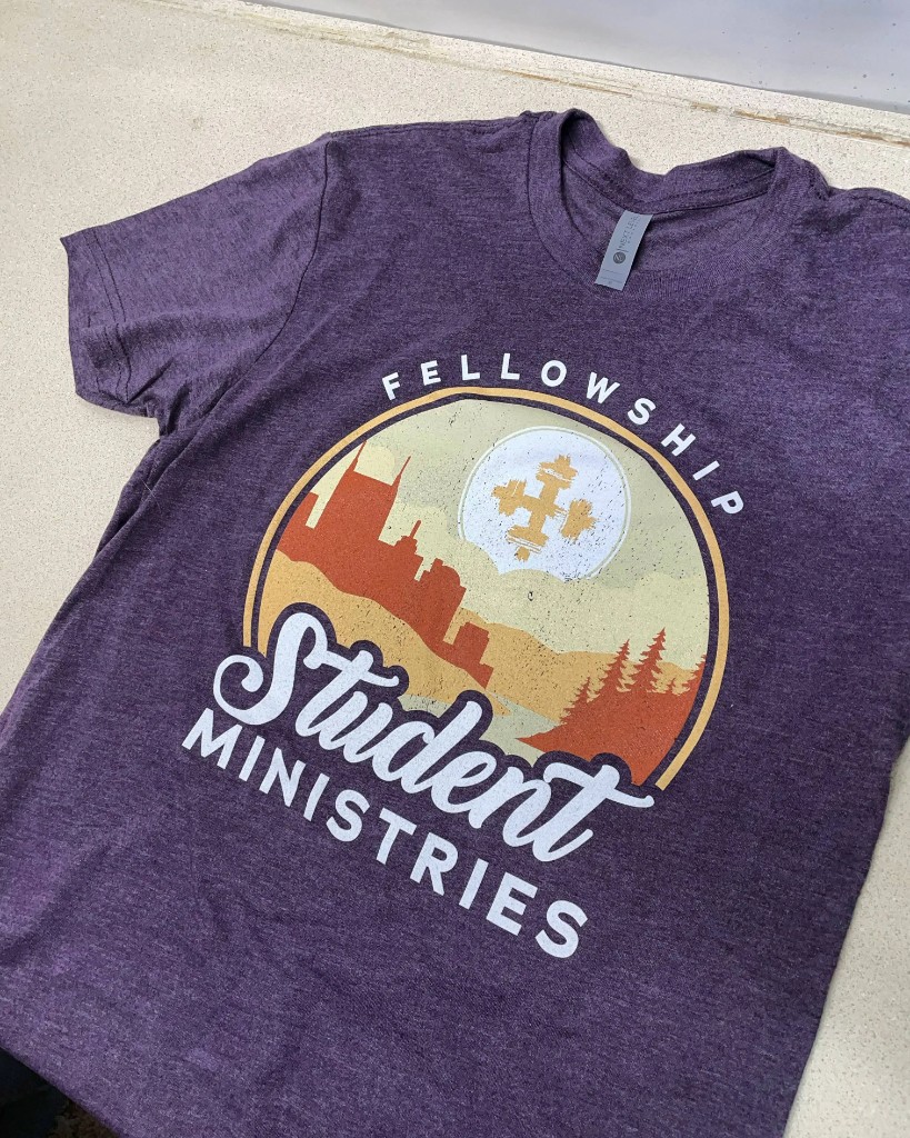 Fellowship Student Ministries retro mountain tee