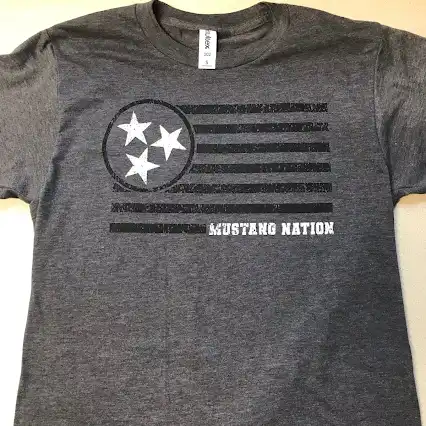 Mustang Nation Tennessee tri-star flag tee